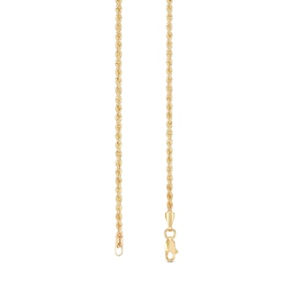 Gauge Semi-Solid Rope Chain Necklace in 10K Gold