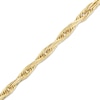 Thumbnail Image 0 of 070 Gauge Hollow Loose Rope Chain Bracelet in 10K Gold - 7.5"