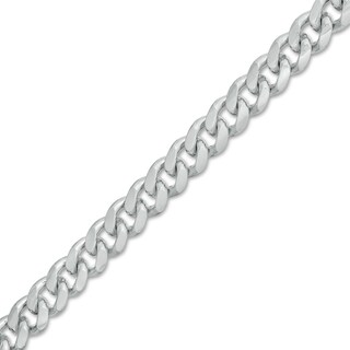 200 Gauge Solid Cuban Curb Chain Bracelet in Sterling Silver - 8.5"