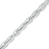 Thumbnail Image 1 of Cubic Zirconia Rope Chain Bracelet in Sterling Silver - 8.25"