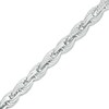 Thumbnail Image 0 of Cubic Zirconia Rope Chain Bracelet in Sterling Silver - 8.25"