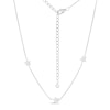 Thumbnail Image 1 of Triple Star Disc Station Choker Necklace in Sterling Silver - 16"