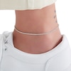 Thumbnail Image 3 of Solid Sterling Silver CZ Tennis Anklet