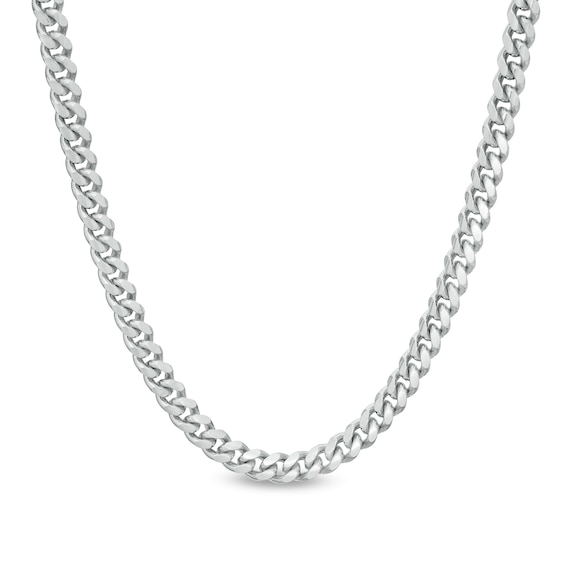 150 Gauge Solid Cuban Curb Chain Necklace in Sterling Silver - 22"