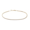 Thumbnail Image 1 of 10K Solid Gold CZ Tennis Anklet