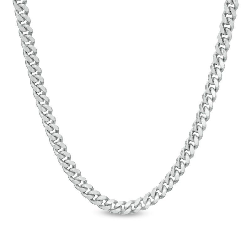 Made in Italy 180 Gauge Solid Cuban Curb Chain Necklace in Sterling Silver - 26"