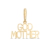Thumbnail Image 1 of Stacked Uppercase Block "GODMOTHER" Necklace Charm in 10K Solid Gold