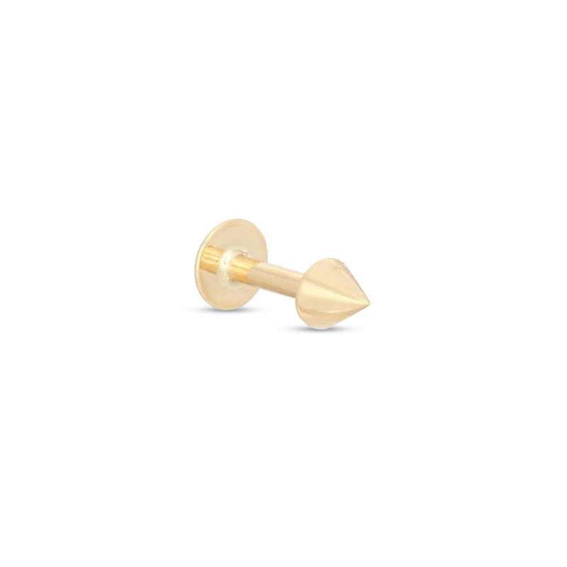 14K Solid Gold Spiked Stud - 14G