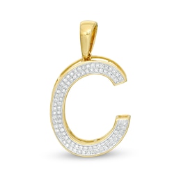 1/6 CT. T.W. Diamond &quot;C&quot; Initial Necklace Charm in 10K Gold