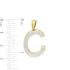 Thumbnail Image 1 of 1/6 CT. T.W. Diamond "C" Initial Necklace Charm in 10K Gold