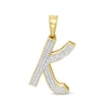Thumbnail Image 1 of 1/6 CT. T.W. Diamond "K" Initial Necklace Charm in 10K Gold