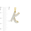 Thumbnail Image 2 of 1/6 CT. T.W. Diamond "K" Initial Necklace Charm in 10K Gold