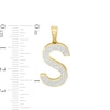 Thumbnail Image 2 of 1/6 CT. T.W. Diamond "S" Initial Necklace Charm in 10K Gold