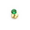 Thumbnail Image 0 of 019 Gauge Green Cubic Zirconia Solitaire Cartilage Barbell in 14K Gold