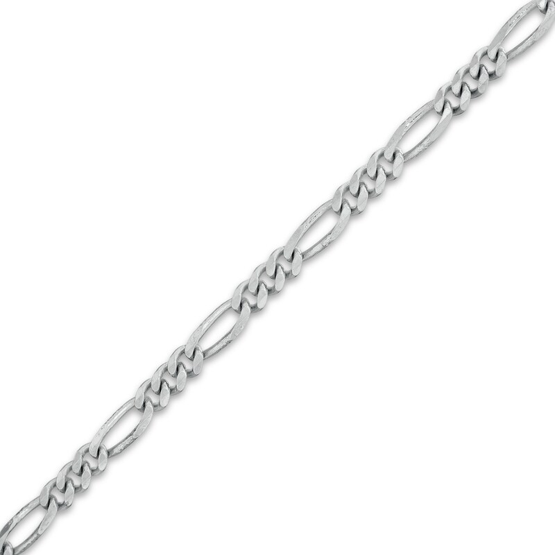 Made in Italy 080 Gauge Figaro Chain Anklet in Sterling Silver - 9.5"