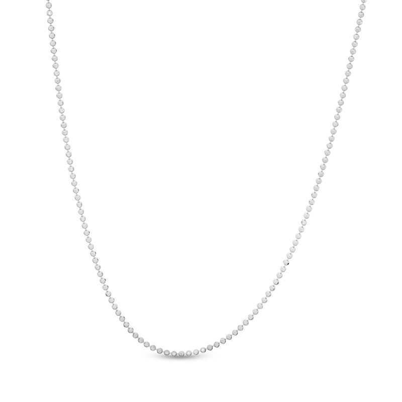 Made in Italy Child's 120 Gauge Solid Bead Chain Necklace in Sterling Silver - 15"