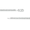 Made in Italy Child's 060 Gauge Solid Mariner Chain Necklace in Sterling Silver - 15"