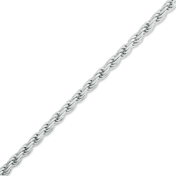 Made in Italy Gauge Solid Rope Chain Bracelet in Sterling Silver