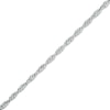 Made in Italy 050 Gauge Solid Singapore Chain Bracelet in Sterling Silver - 7.5"