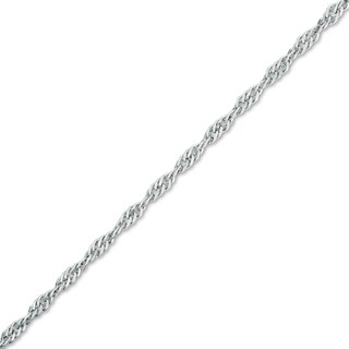 Made in Italy 050 Gauge Solid Singapore Chain Bracelet in Sterling Silver - 7.5"
