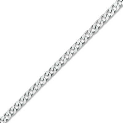 Made in Italy 120 Gauge Solid Curb Chain Bracelet in Sterling Silver - 7.5"