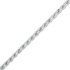 Thumbnail Image 1 of Made in Italy 060 Gauge Solid Rope Chain Bracelet in Sterling Silver - 7.5"