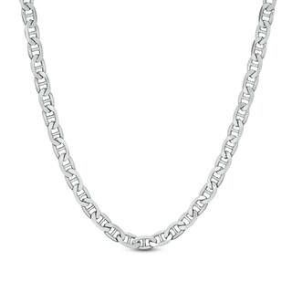 Made in Italy 070 Gauge Solid Mariner Chain Necklace in Sterling Silver - 20"