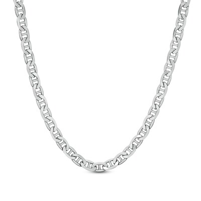 Made in Italy 070 Gauge Solid Mariner Chain Necklace in Sterling Silver - 20"