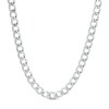 Made in Italy Gauge Solid Curb Chain Necklace in Sterling Silver