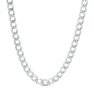 Made in Italy Gauge Solid Curb Chain Necklace in Sterling Silver
