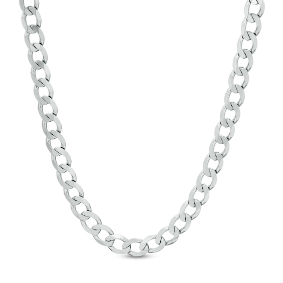 Made in Italy Gauge Solid Curb Chain Necklace in Sterling Silver