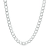 Thumbnail Image 1 of Made in Italy 150 Gauge Solid Curb Chain Necklace in Sterling Silver - 22"