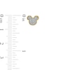 Thumbnail Image 2 of Child's Glitter Enamel ©Disney Mickey Mouse Stud Earrings in 10K Gold