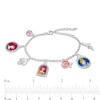 Thumbnail Image 2 of Child's Multi-Color Crystal ©Disney Princess Theme Charm Bracelet in Sterling Silver