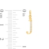 Thumbnail Image 2 of Child's Cubic Zirconia Lowercase "j" Initial Necklace Charm in 10K Gold