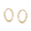 Thumbnail Image 1 of Child's 8mm Hoop Earrings in 14K Tube Hollow Gold