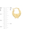 Thumbnail Image 1 of Child's Butterfly Hoop Earrings in 10K Stamp Hollow Gold