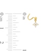 Thumbnail Image 1 of 14K Solid Gold CZ Dangle Nose Screw - 22G