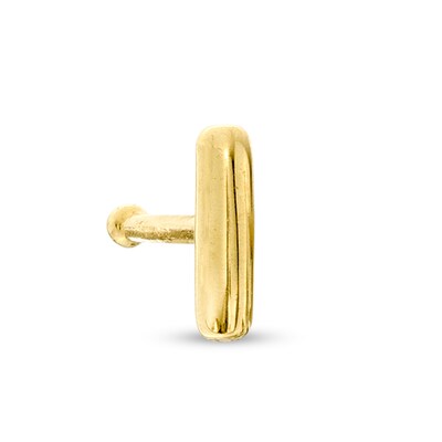 022 Gauge Bar Nose Bone in 14K Gold