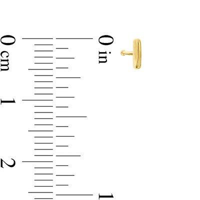 022 Gauge Bar Nose Bone in 14K Gold