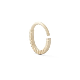 019 Gauge Textured Hoop Cartilage Earring in 10K Gold