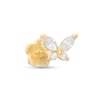 Thumbnail Image 0 of 14K Tube Gold CZ Butterfly Stud - 18G 5/16"