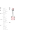 Thumbnail Image 2 of Solid Stainless Steel Iridescent Crystal Belly Button Ring Set - 14G