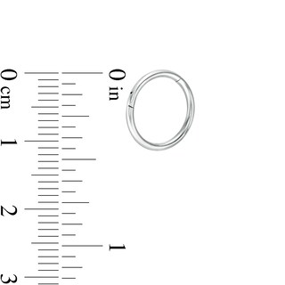 016 Gauge Two Piece Cartilage Hoop Earrings Set in Stainless Steel