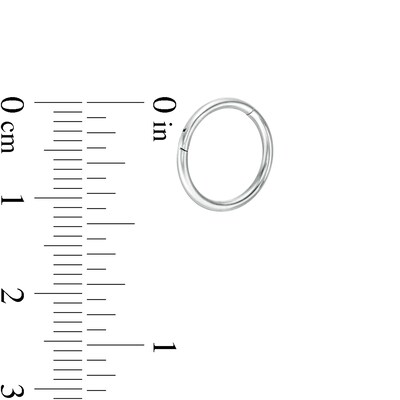 016 Gauge Two Piece Cartilage Hoop Earrings Set in Stainless Steel