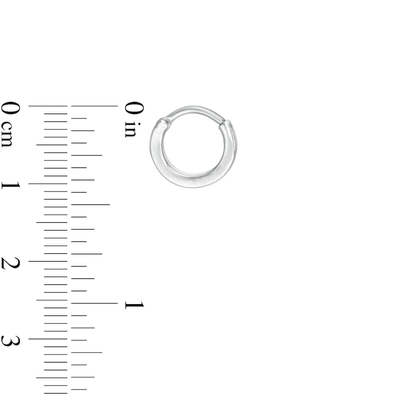 Main Image 2 of 016 and 020 Gauge Iridescent Crystal Cartilage Hoop Two Piece Set in Stainless Steel