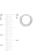 Thumbnail Image 3 of 016 and 020 Gauge Iridescent Crystal Cartilage Hoop Two Piece Set in Stainless Steel