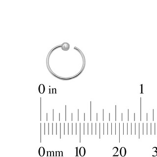 Semi-Solid Sterling Silver Three Piece Nose Ring Set - 20G