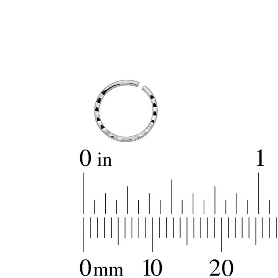 Semi-Solid Sterling Silver Three Piece Nose Ring Set - 20G