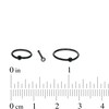 Thumbnail Image 2 of Black Ion Plated Crystal Three Piece Nose Ring Set - 20G